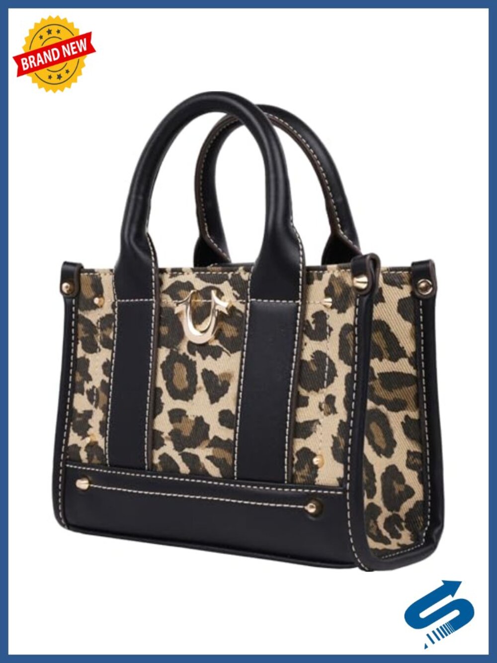 Mini Canvas Carryall Tote Bag with Handles and Inner Pocket